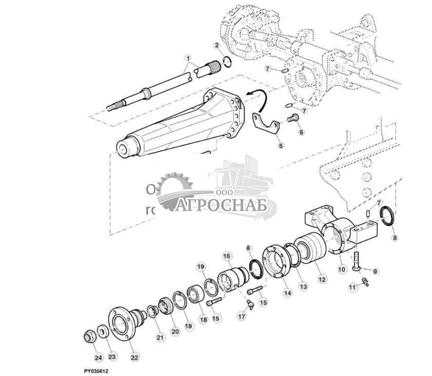 ЗАДНЯЯ ПОДВЕСКА (МОСТ MFWD С TLS) 